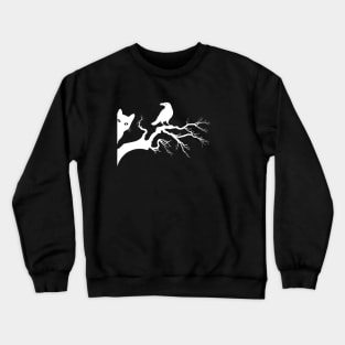 Cat and Crow Crewneck Sweatshirt